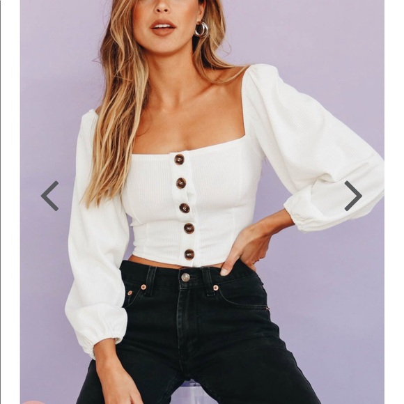 verge girl Tops - White button down